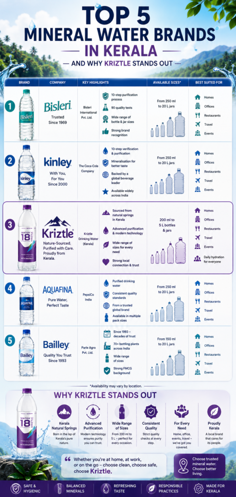 Mineral Water Brands in Kerala